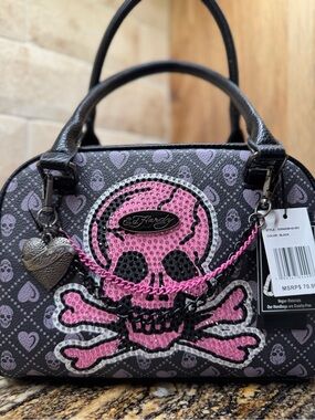 Ed Hardy Black Handbag